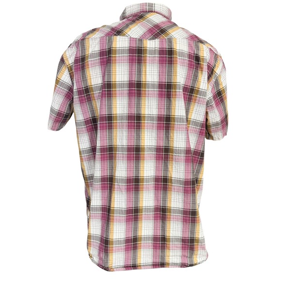 Patagonia Organic Cotton Plaid Short Sleeve Western‎ Cowboy Boho Shirt Mens XL - Picture 4 of 8